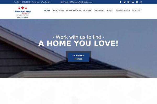 mankatorealestate.com site used Eap-theme
