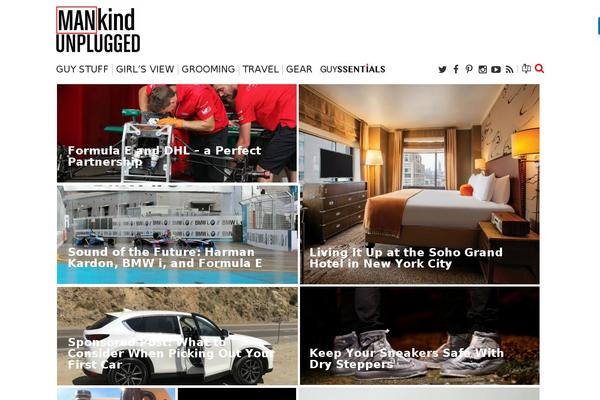 Block Magazine theme site design template sample