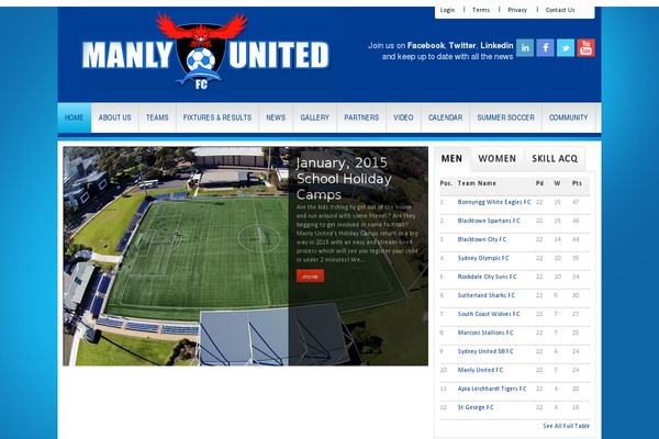 manlyunitedfc.com.au site used Kings Club