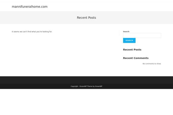 OceanWP theme site design template sample