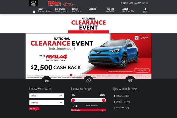 Dealer Inspire common theme site design template sample