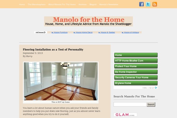 Manolostyle theme site design template sample