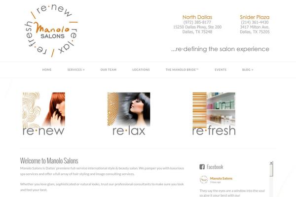 Beautyshop theme site design template sample