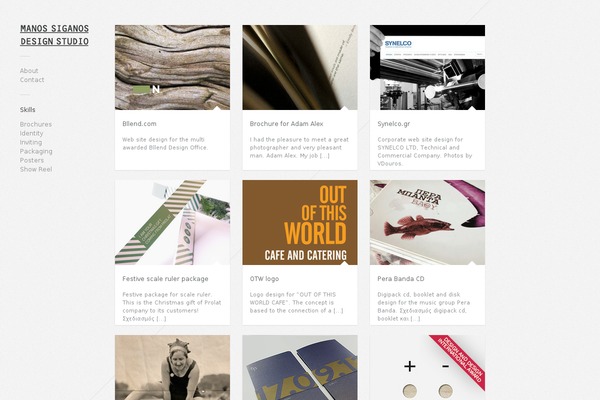 Gridlocked theme site design template sample