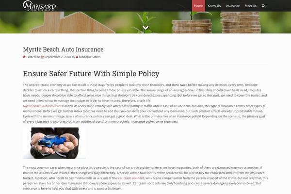 mansardinsurance.com site used Satisfy