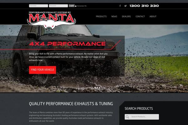 Manta theme site design template sample