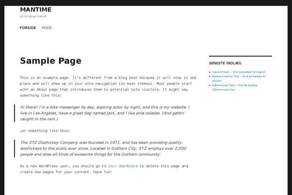 Willow theme site design template sample