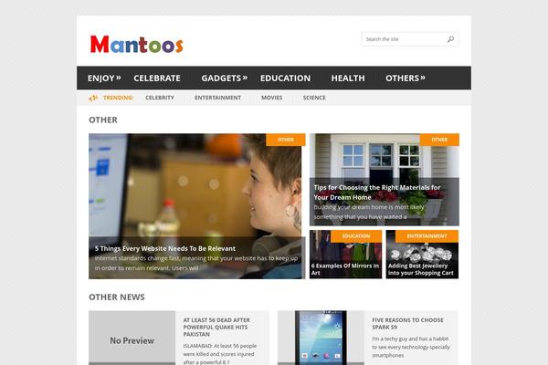 Bookshelf theme site design template sample