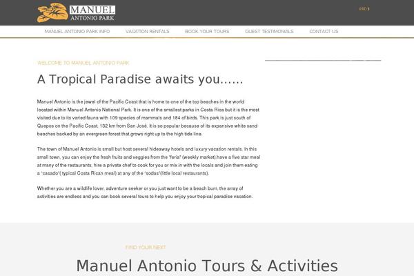Storefront Child theme site design template sample