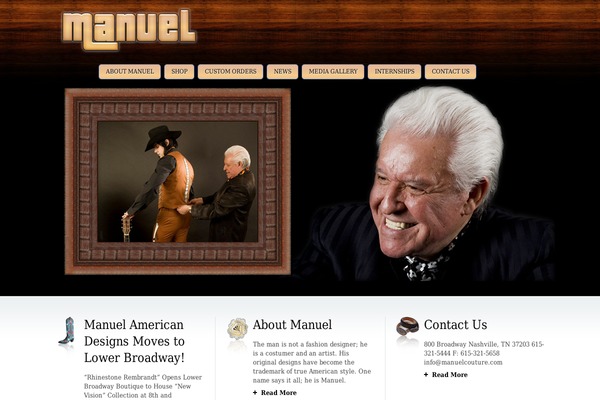 manuelcouture.com site used Manuel