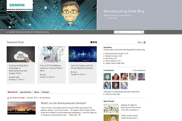 manufacturing-geek.com site used Sprout11