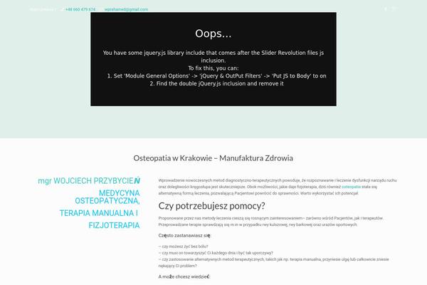 Site using Revolution Slider plugin