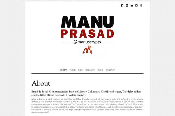 manuprasad.com site used Elemin
