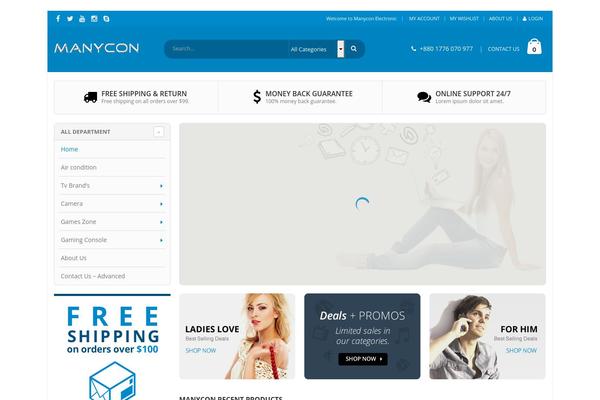 Porto theme site design template sample