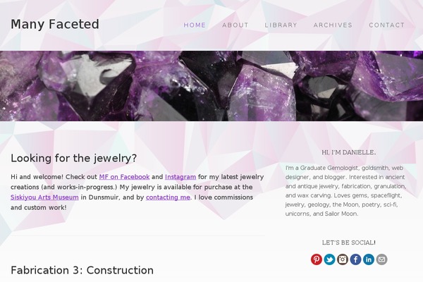 manyfaceted.com site used Agency Pro
