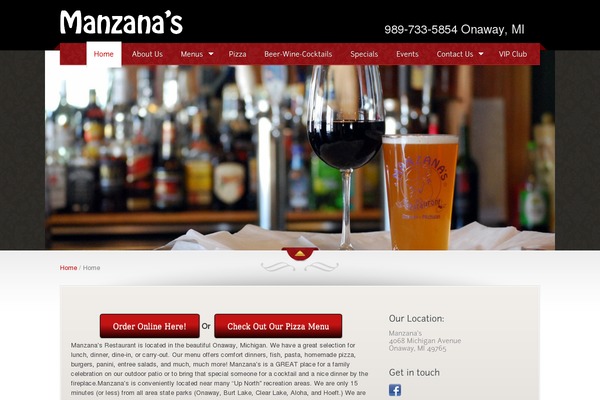 manzanasrestaurant.com site used Manzana
