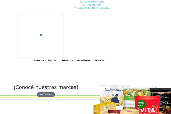 Organey-child theme site design template sample