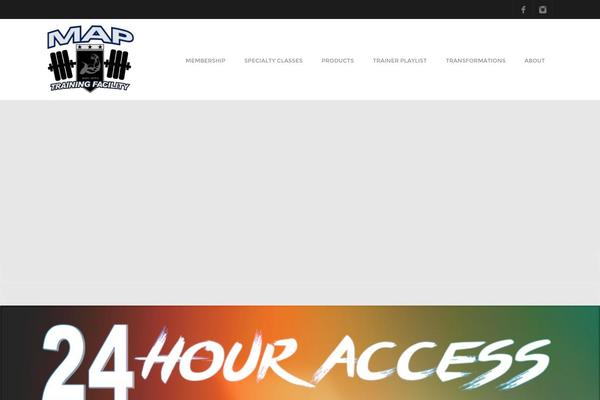 Fitness theme site design template sample