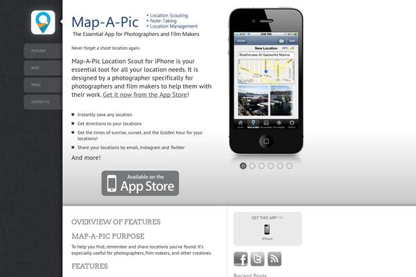 mapapic.com site used Appifywp2.3