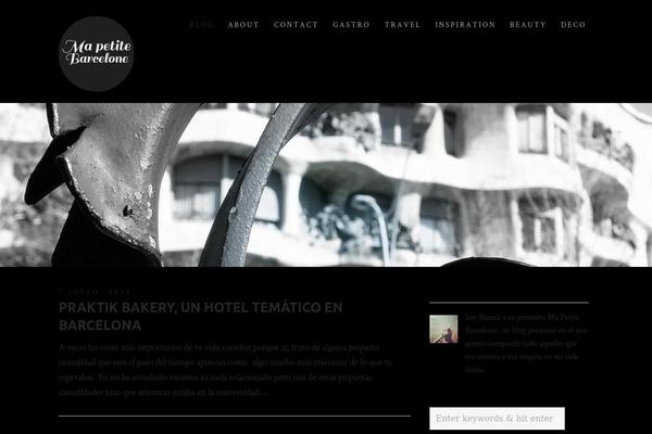 Journal theme site design template sample
