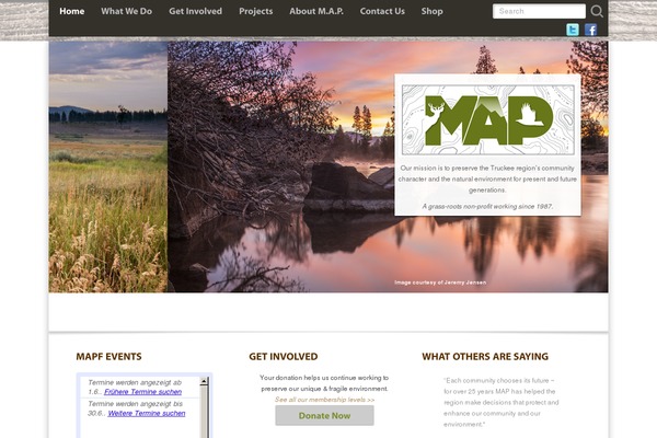 Aspiration theme site design template sample