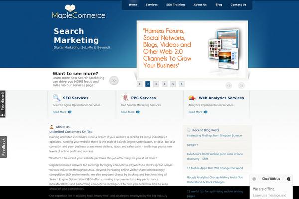 Bluelight theme site design template sample
