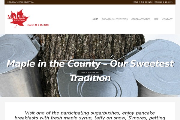 mapleinthecounty.ca site used Wp_igloo5-v1.1