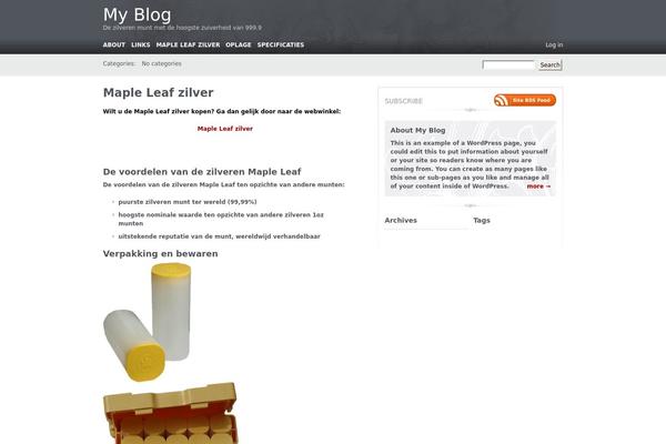Carrington Blog theme site design template sample