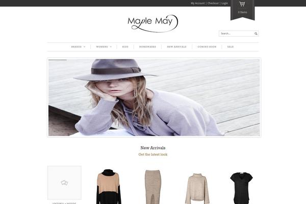 Maya theme site design template sample