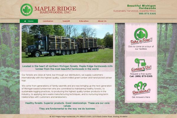 Vantage theme site design template sample