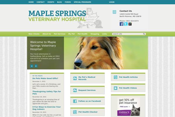 maplespringsvet.com site used Webster1