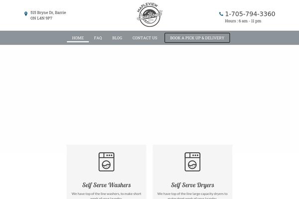 Laundry theme site design template sample