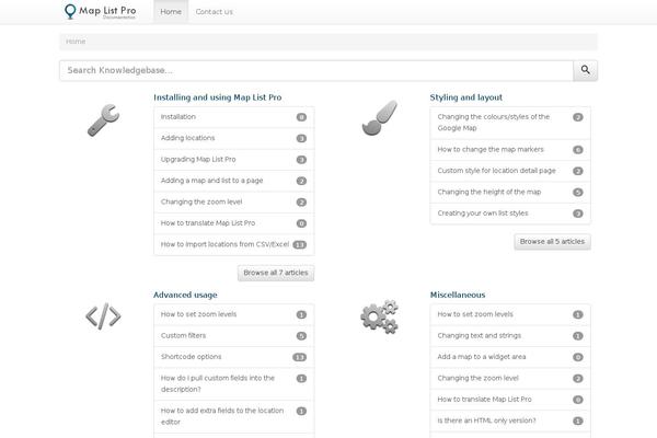 WP Knowledge Base theme site design template sample