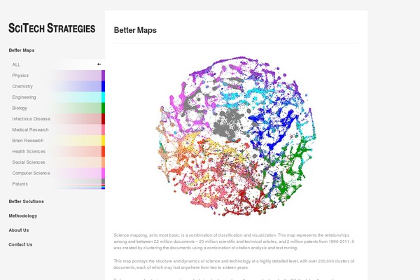 mapofscience.com site used Scitech