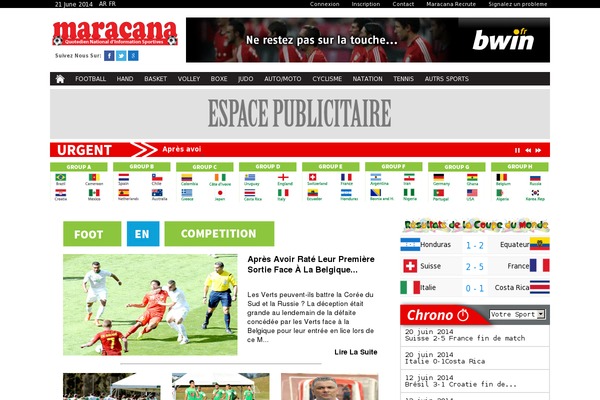Newspaper theme site design template sample
