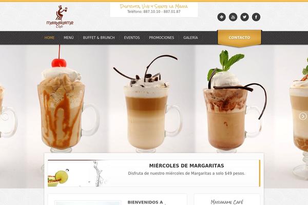Bistro theme site design template sample