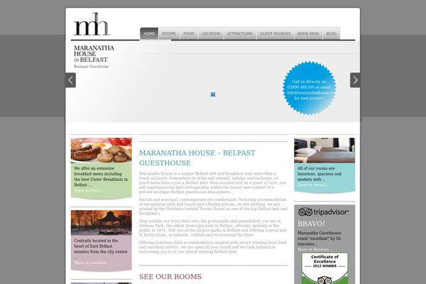Maranatha theme site design template sample