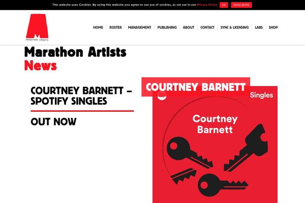 marathonartists.com site used Marathonartists