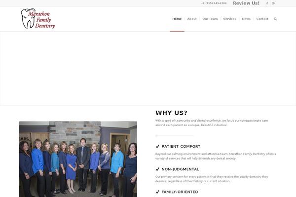 Enfold-child theme site design template sample