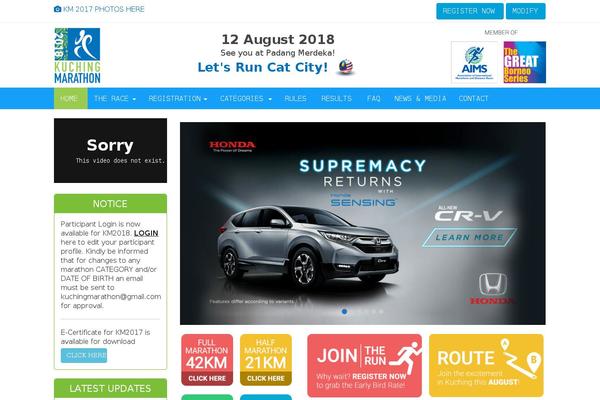 marathonkuching.com site used Mytheme