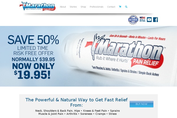 Marathon theme site design template sample