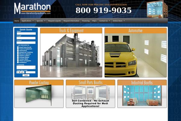 marathonspraybooths.com site used Shopping
