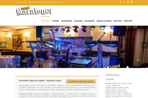 Site using Sola Testimonials plugin