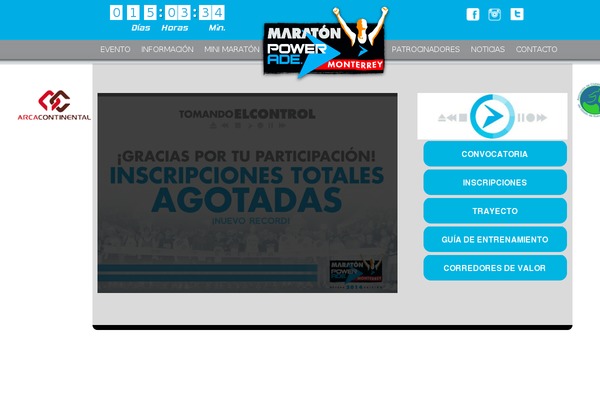 maratonmonterrey.com site used Pangaea