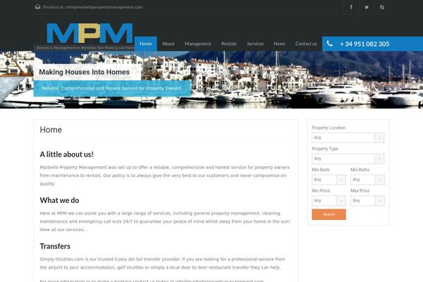 Mpm theme site design template sample