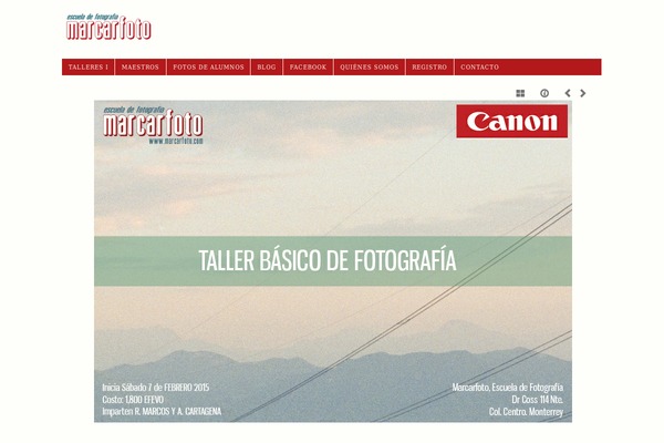 Photo-workshop theme site design template sample