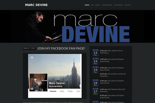 marcdevine.com site used Music