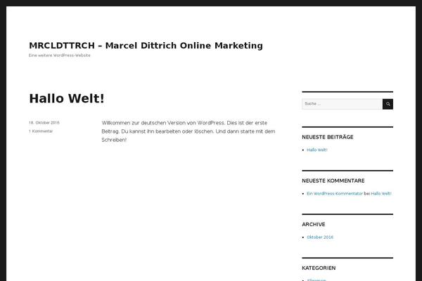 Twenty Nineteen theme site design template sample
