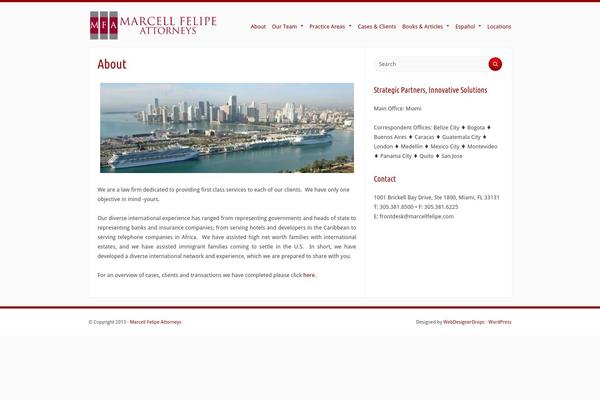 Radius theme site design template sample