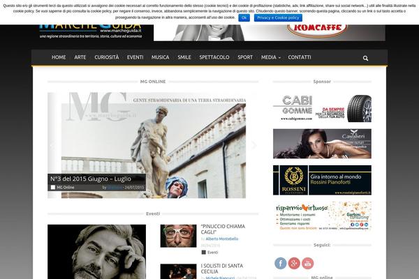 Magazin theme site design template sample